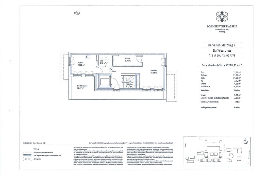 Grundriss Staffelgeschoss